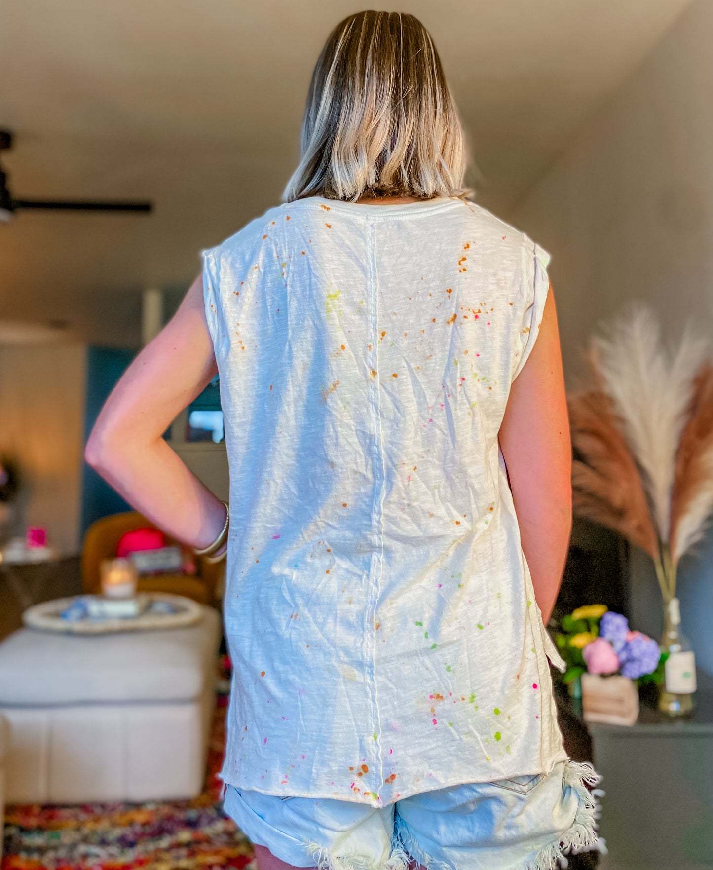 Basic but Boho Dyed Tank