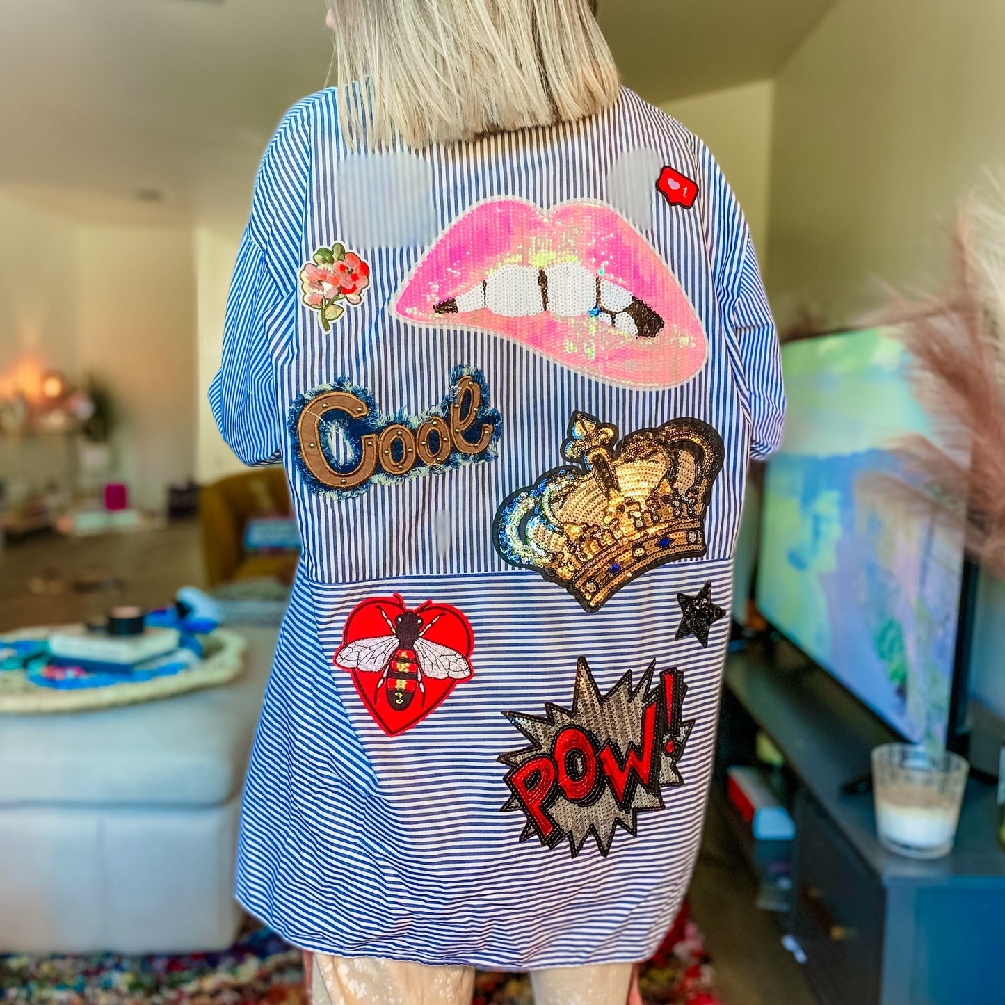 Sassy in Stripes Button Up