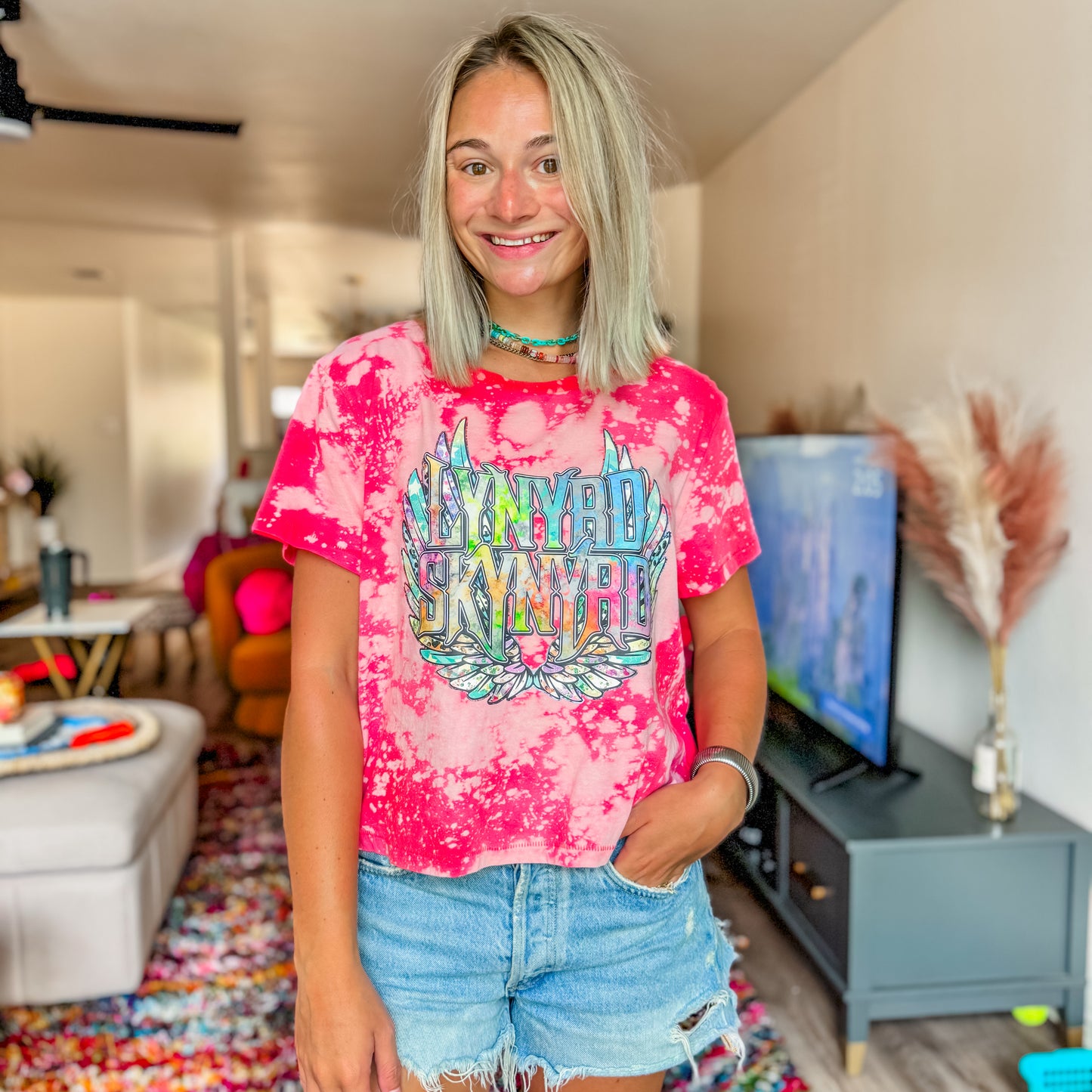 Lynyrd Skynyrd Tee — Coral