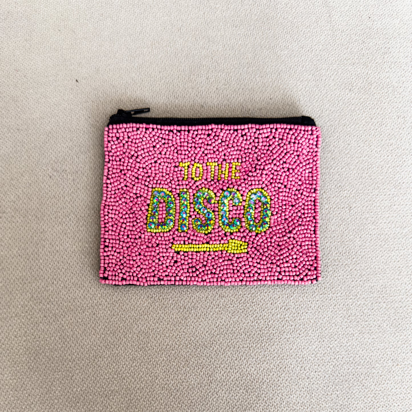 Disco Beaded Coin Purse