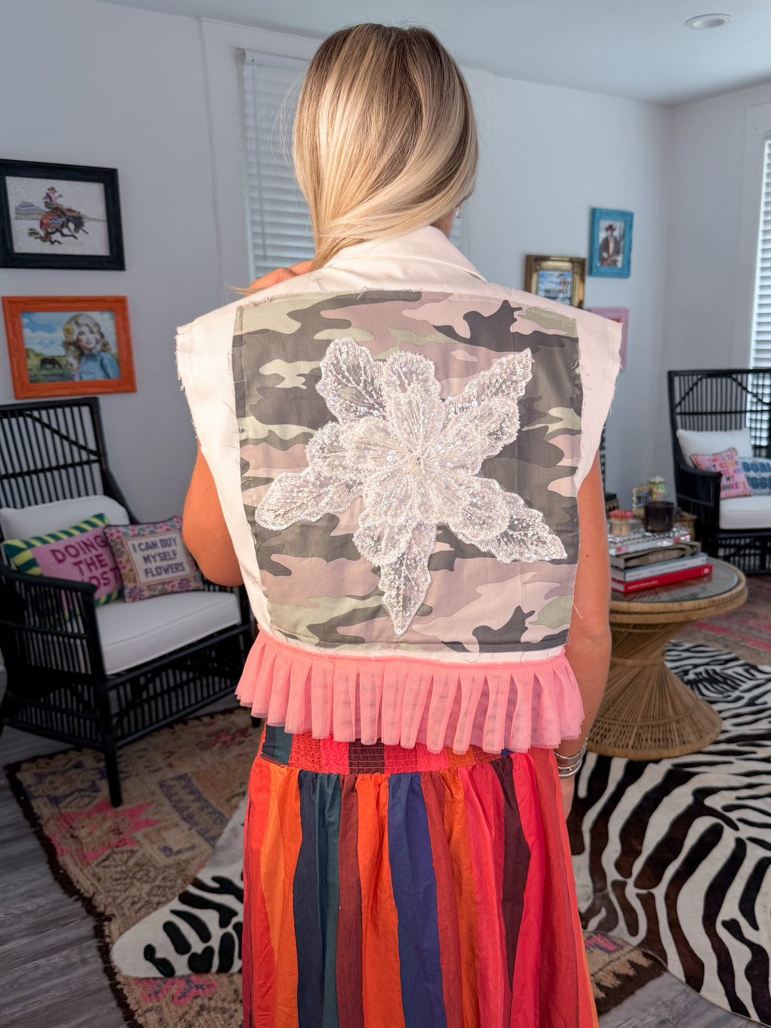 Colored in Camo Blazer Vest