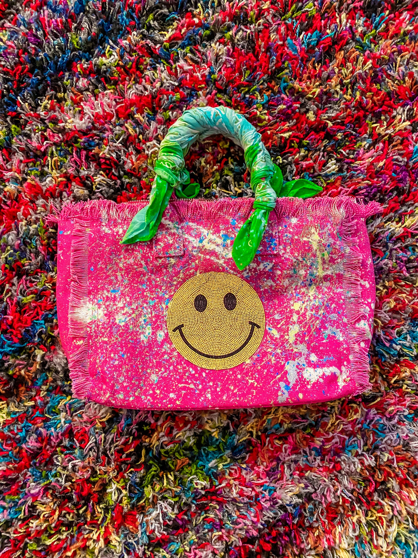 Pop of Pink Canvas Tote