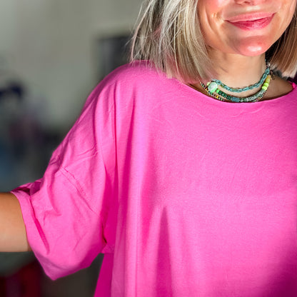 Signature Style Tee — Hot Pink
