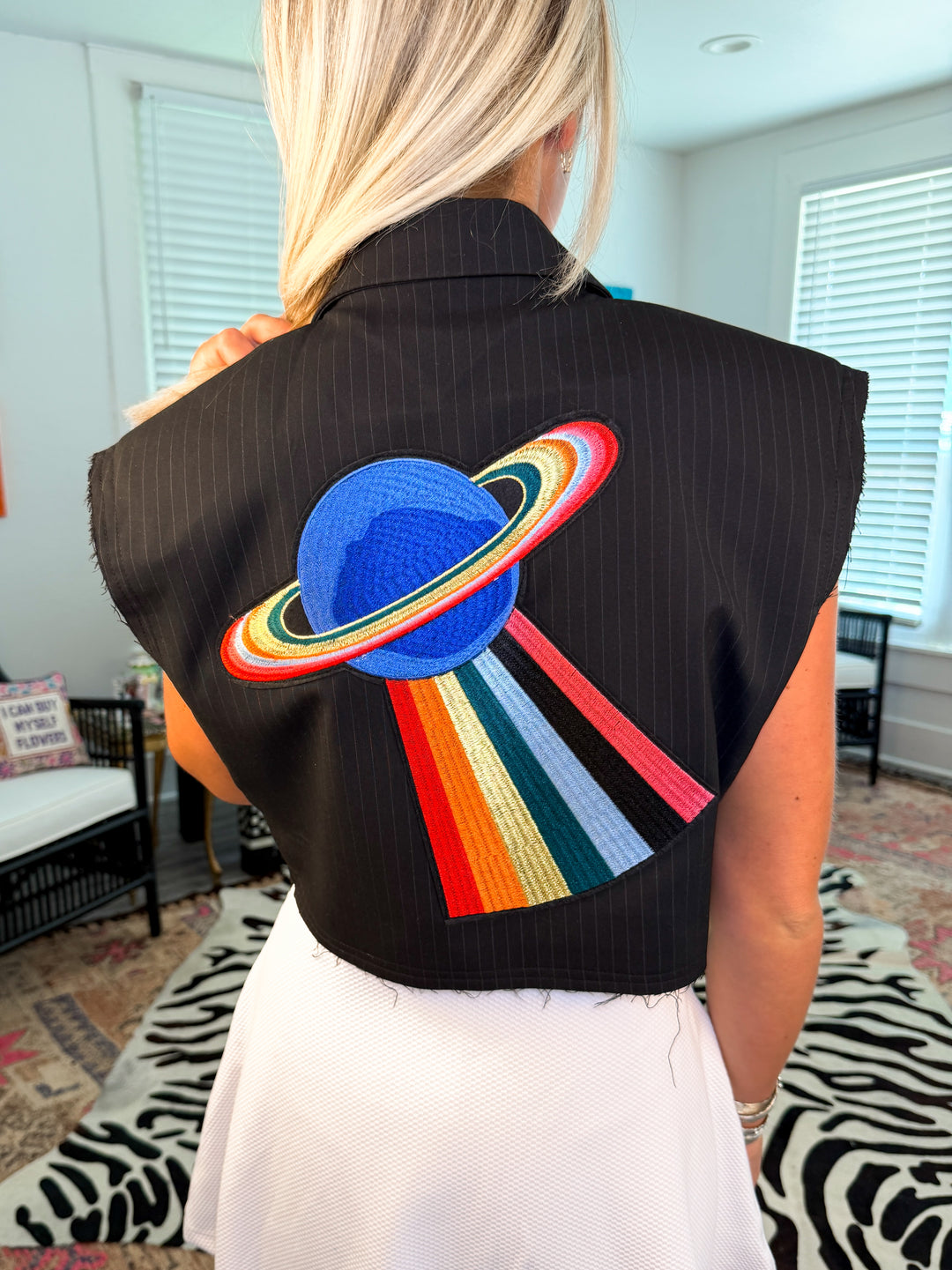 Color Wheel Blazer Vest