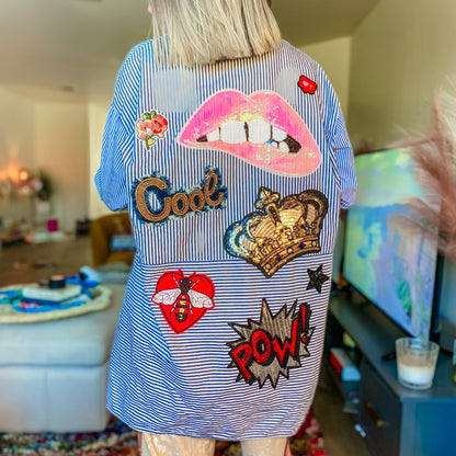 Sassy in Stripes Button Up