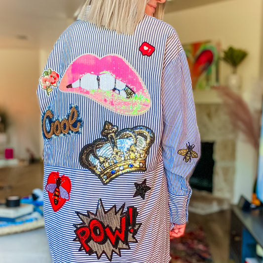 Sassy in Stripes Button Up