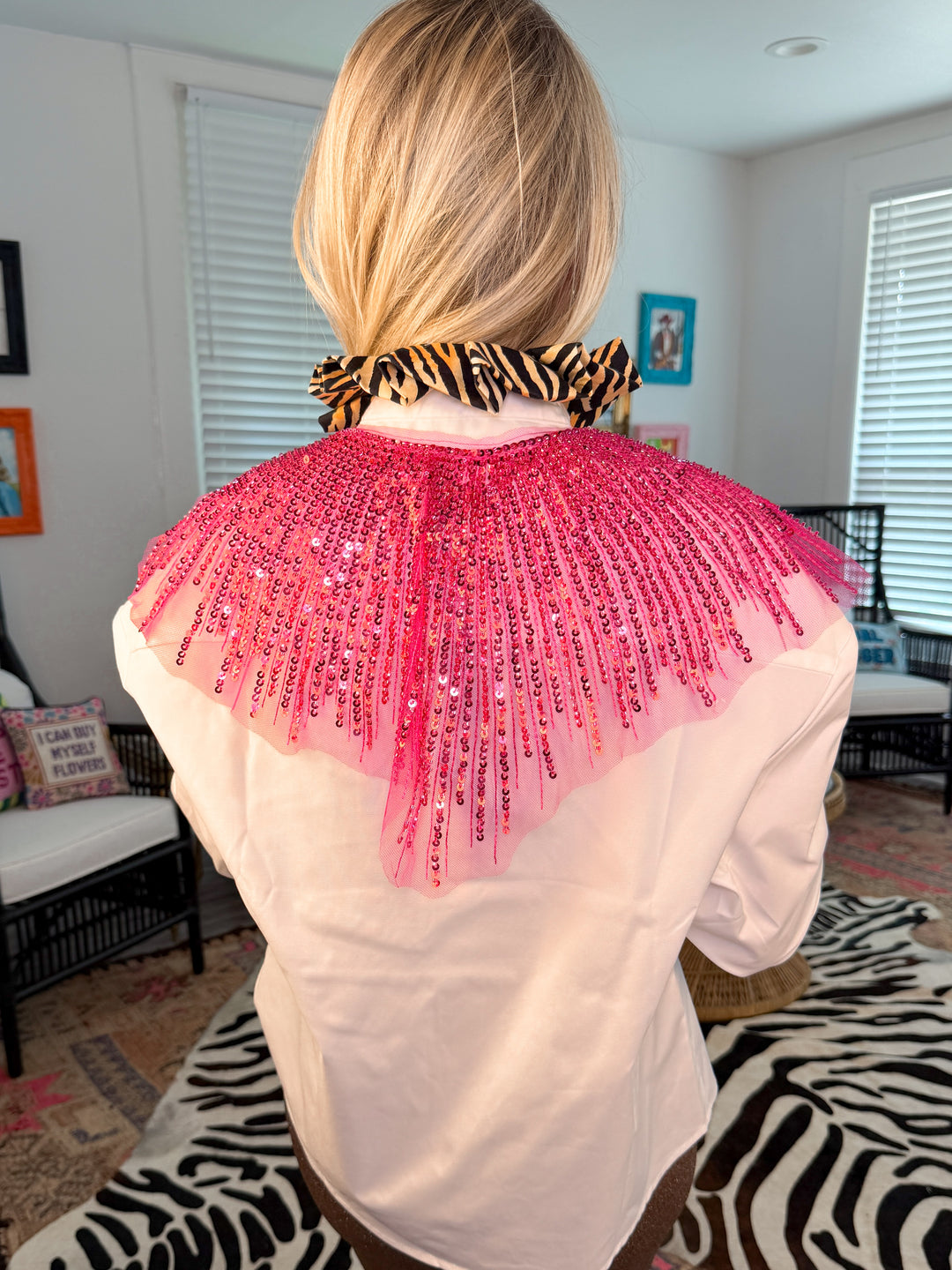 Frilly, Fun, &amp; Feline Button Up