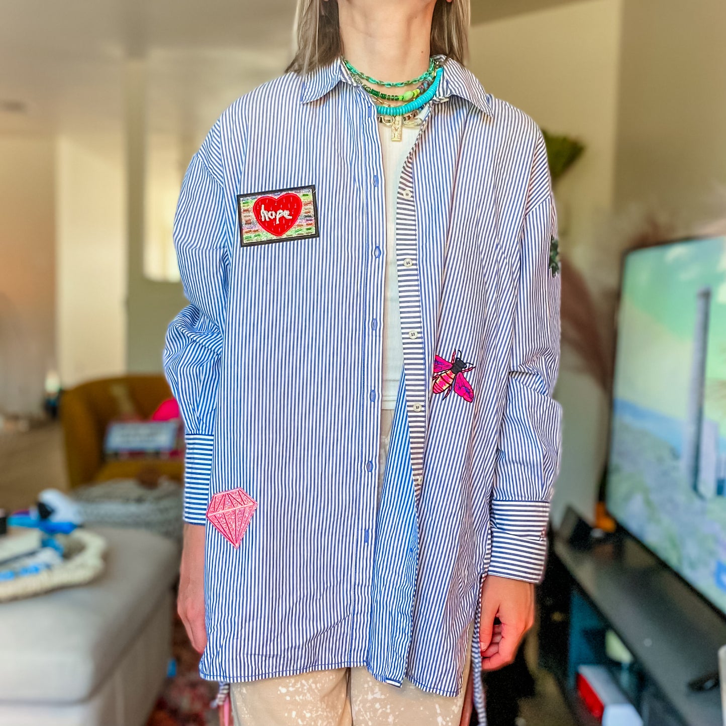 Sassy in Stripes Button Up