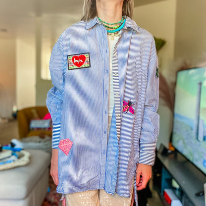 Sassy in Stripes Button Up