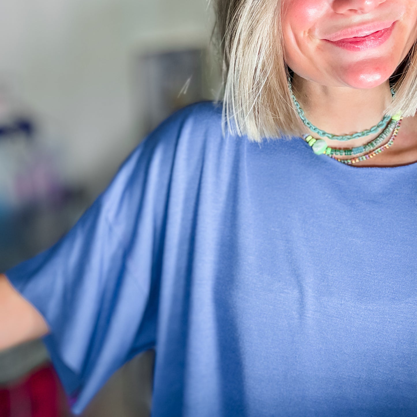 Signature Style Tee — French Terry Cowboys Blue