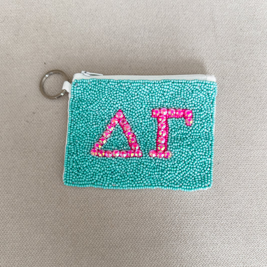 Delta Gamma Beaded Coin Purse